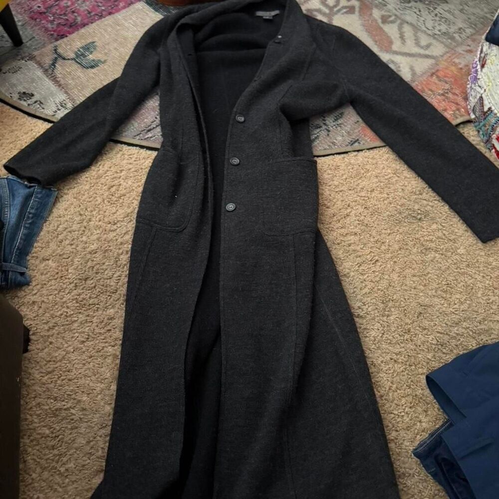Herman Geist wool Women's Black and Grey Coat